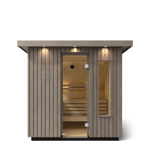 Kohler C2 Outdoor Sauna - Weathered Grey Spruce