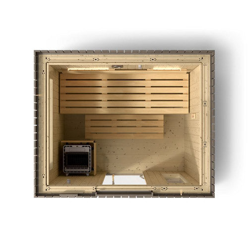 Kohler C2 Outdoor Sauna - Weathered Grey Spruce